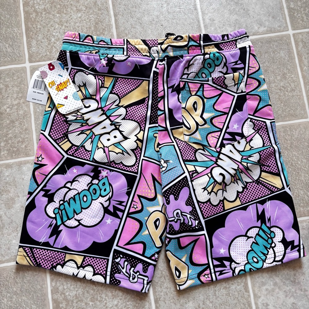 Snap Multicolor Comic Print Shorts - image 2